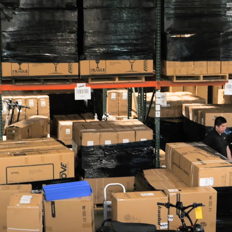 VoroMotors electric scooters warehouse