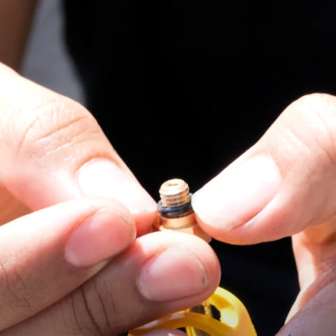 O-ring inside the nut of the brake lever