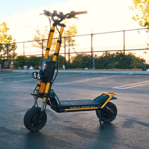 Wolf King GT - Dual Stem Electric Scooter for Heavy Adults