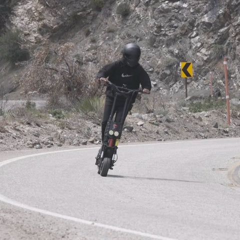 Expert Rider in the canyon roads