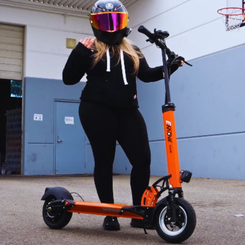 Wearing safety gear when riding an electric scooter