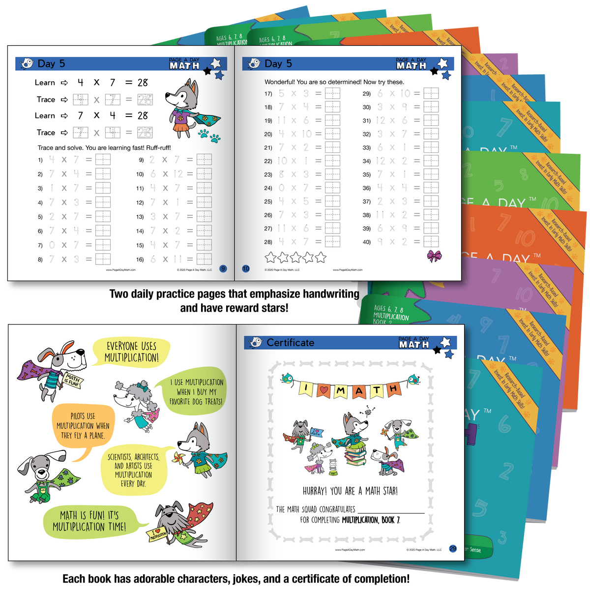  Multiplication Kit 2nd Grade Multiplication Worksheets Page A Day Math