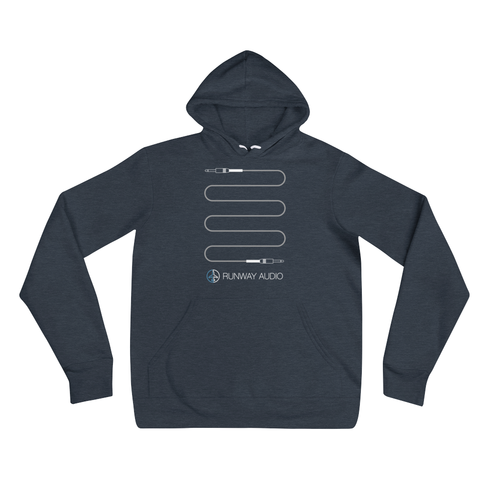 Gray Cable Hoodie - Runway Audio product image