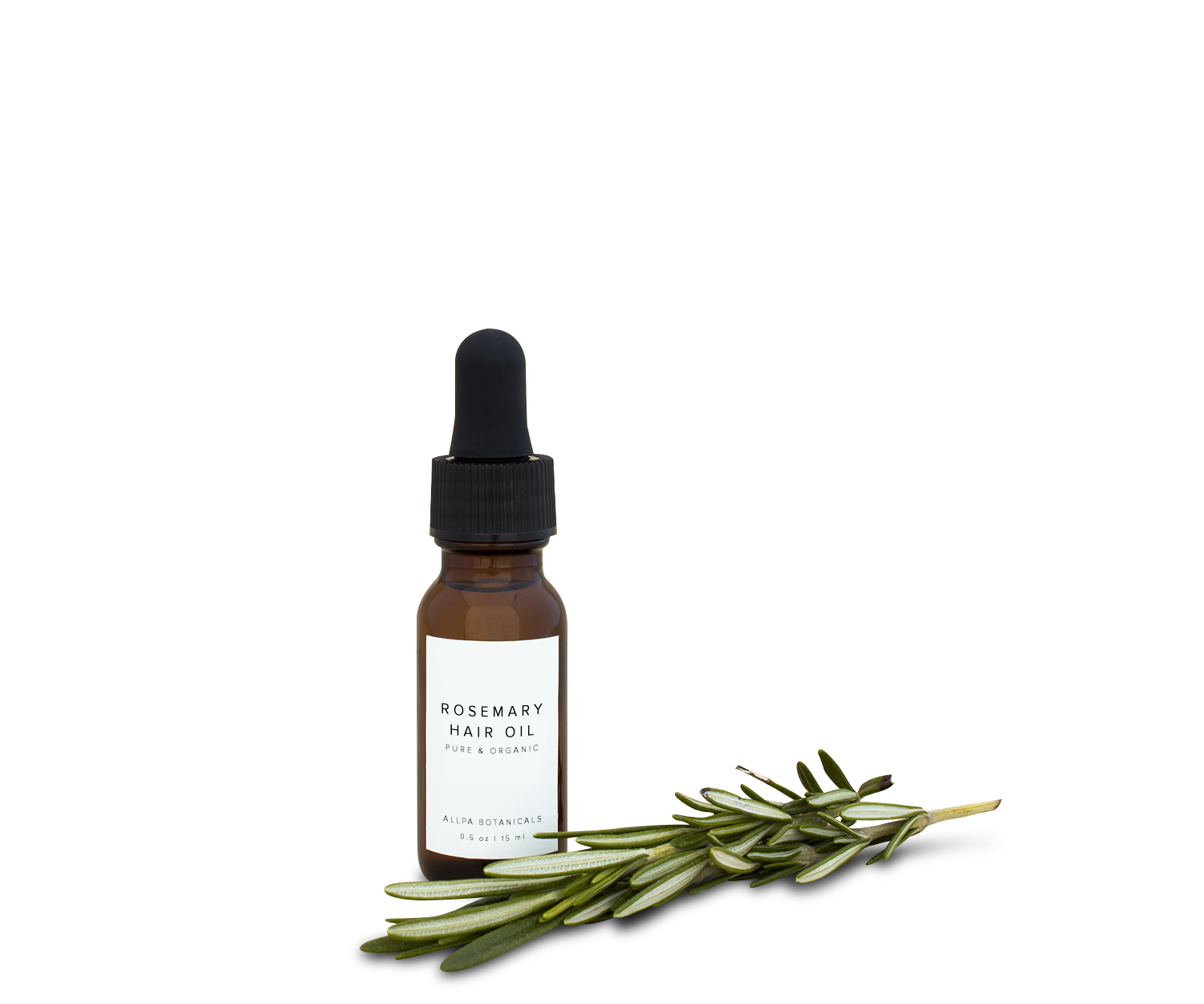 Rosemary Hair Oil - Pure & Organic - Allpa Botanicals