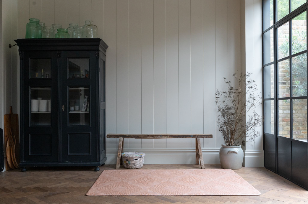 Stylish living space with the terracotta Captain play mat