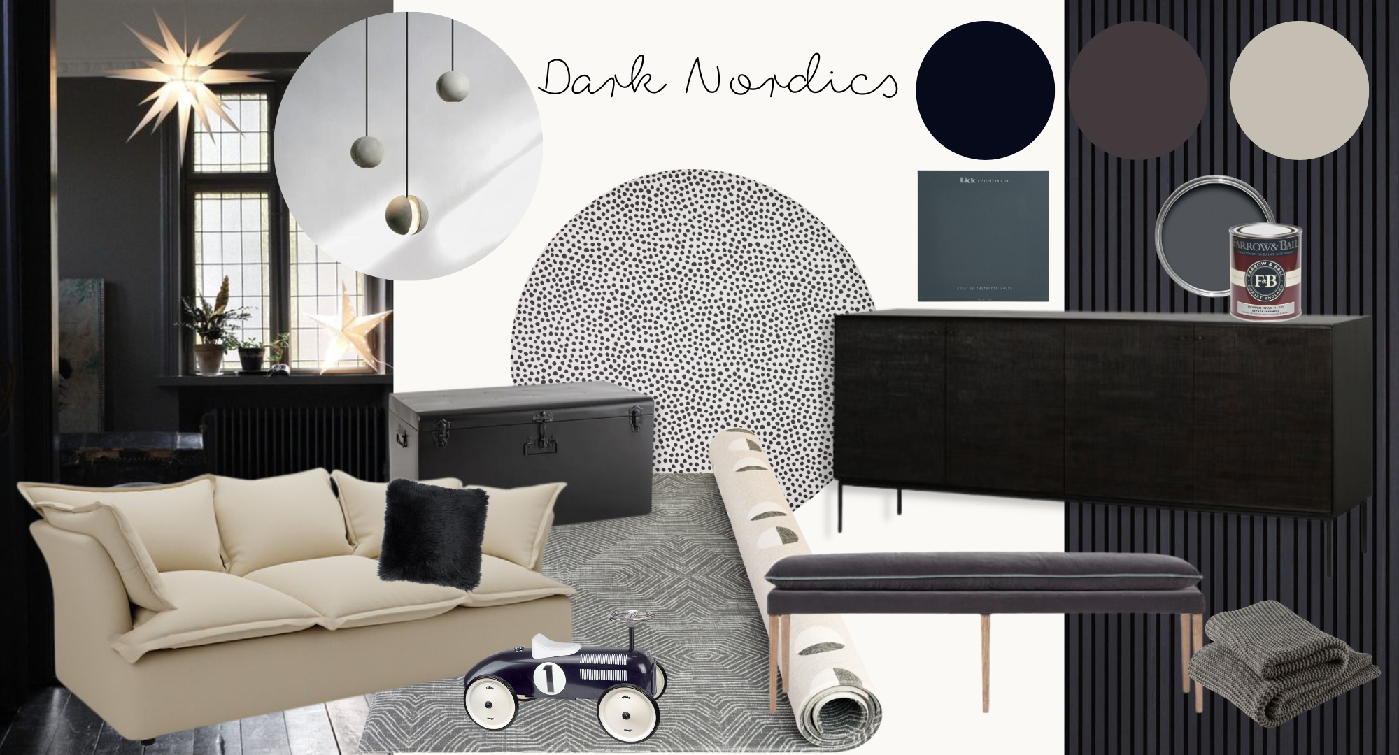 Dark Nordics interior trend by Totter + Tumble