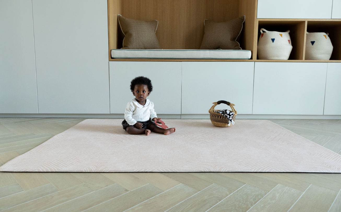 The severn play mat gentle pink kilim design for modern homes