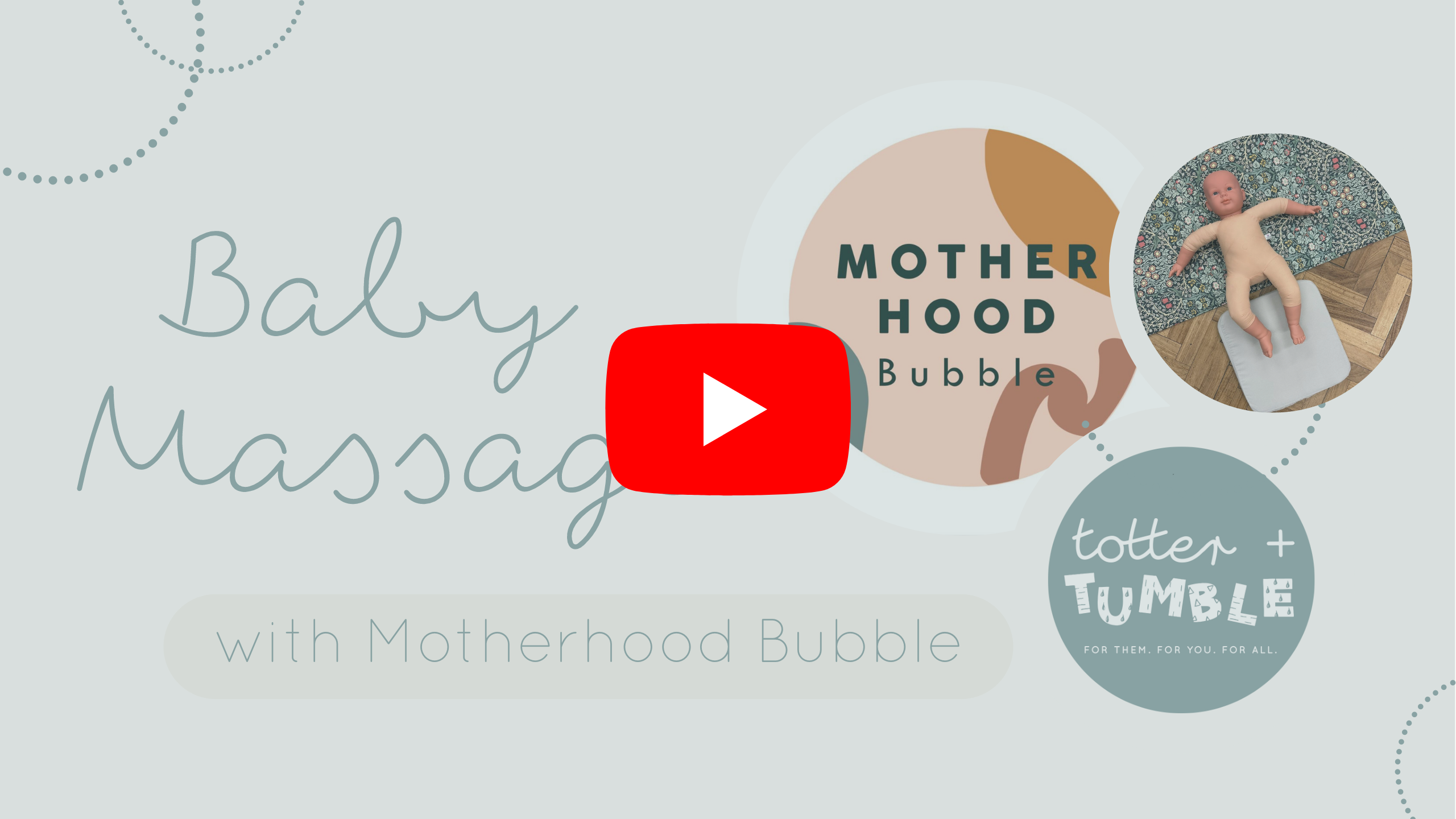 motherhood bubble youtube video with totter and tumble