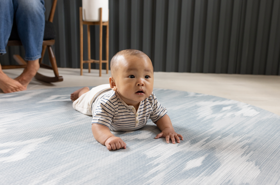 The Atlas Ikat playmat thick and supportive memory foam