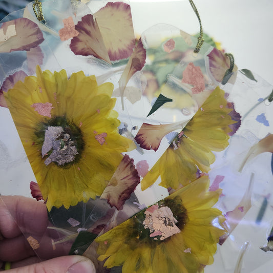 PRESSED FLOWER BOOKMARKS Set of 2 Bookmarks Real Dried 