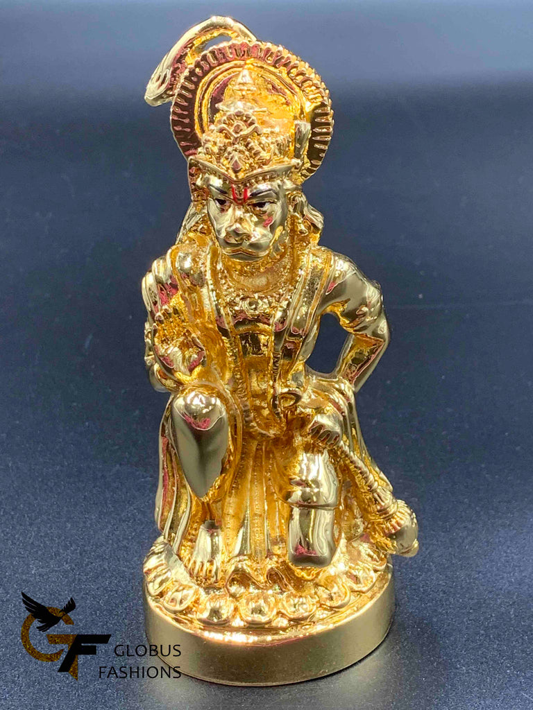 Full gold lord Anjaneya Swami God idol – Globus Fashions
