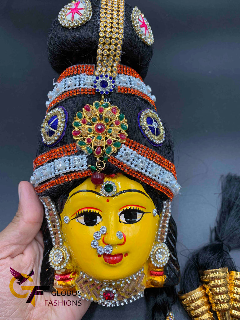 Goddess Varalakshmi Devi Face Idol – Globus Fashions