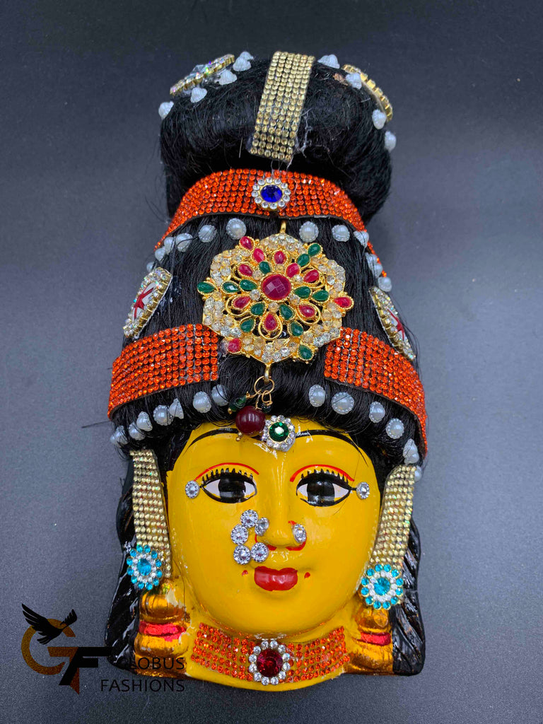 Varalakshmi Devi Face Idol with jewelry – Globus Fashions