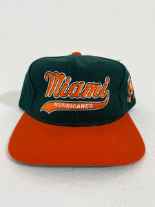 Vintage 1990's University of Miami Hurricanes STARTER “Tailsweep Scrip