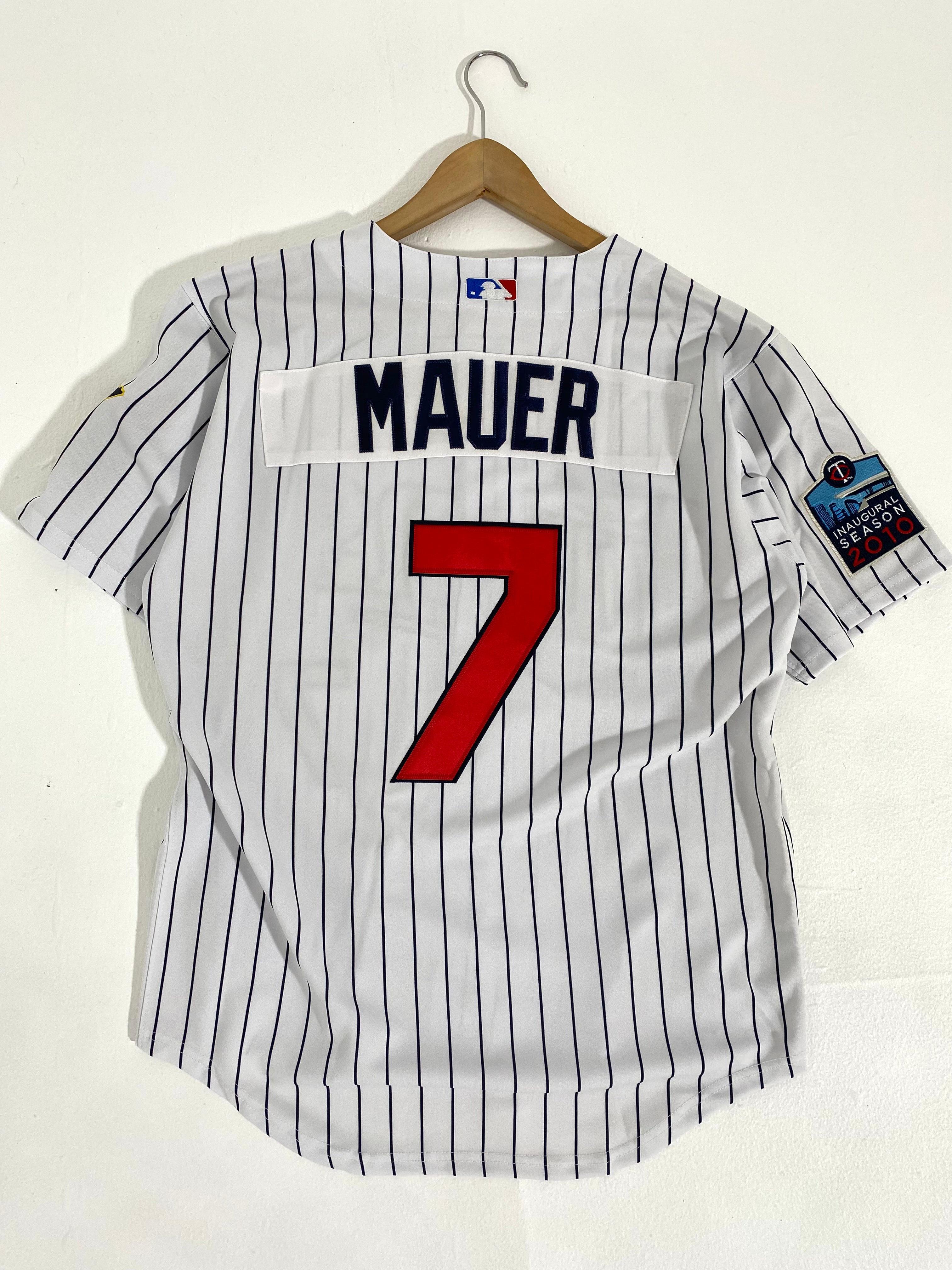 Vintage Minnesota Twins Joe Mauer Season Stadium 2010 Stitched Jerse