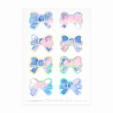 Pastel Ink Heart Sticky Note (silver holographic foil) – simply gilded