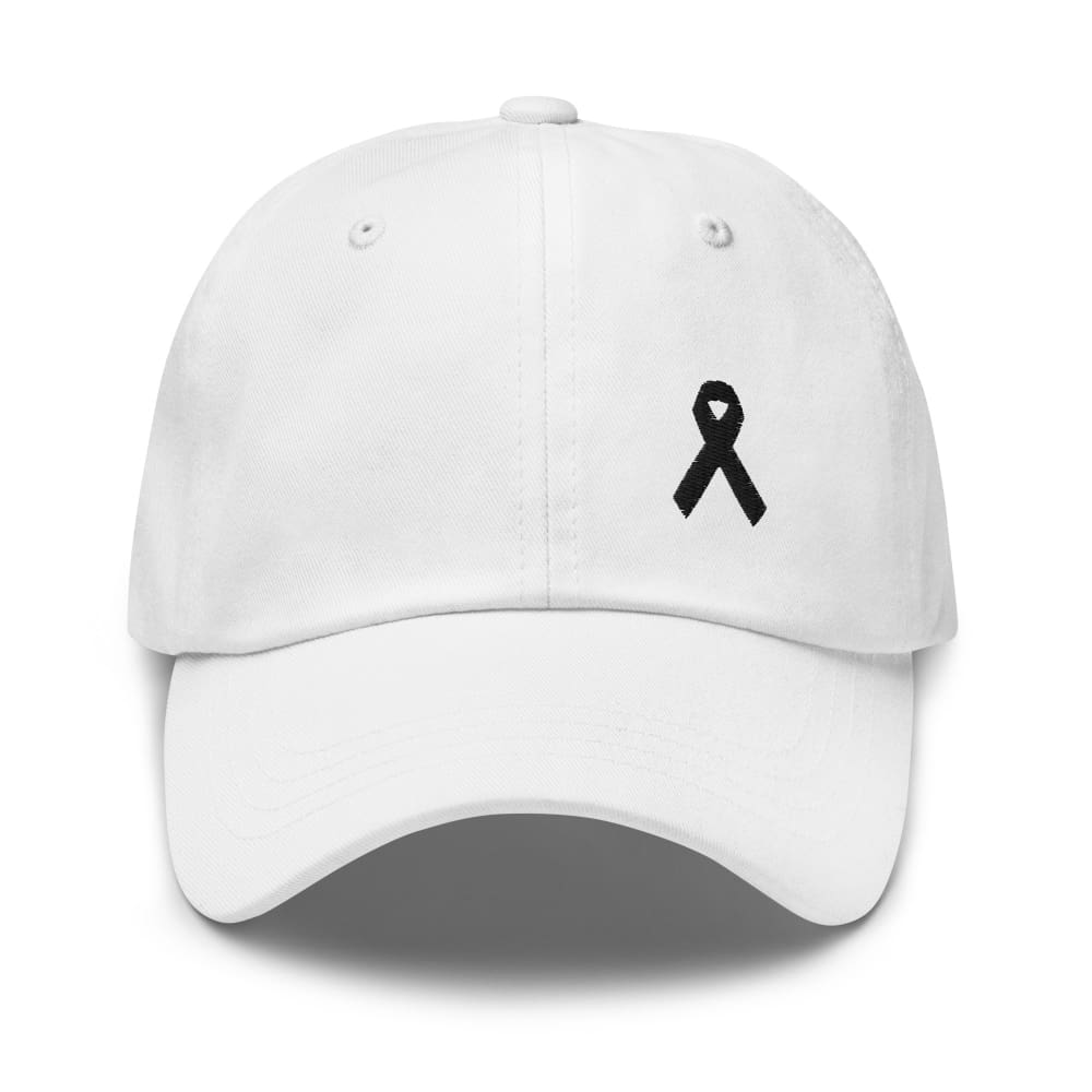 Lung Cancer Awareness White Ribbon Dad Hat – FACT goods