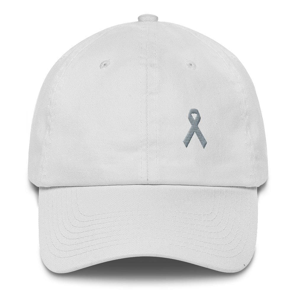 Grey Ribbon Hats for Parkinson's Awareness & Brain Tumor Awareness ...