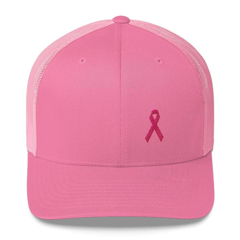 Pink Ribbon Trucker Hat For A Cause | Breast Cancer Awareness | FACT goods