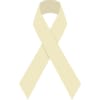 White awareness ribbon