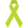 Lime green awareness ribbon