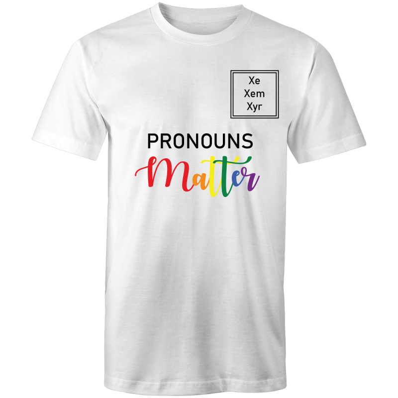 Lgbt T Shirt Pronouns Matter Xe Xem Xyr