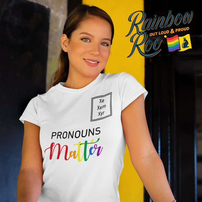 Lgbt T Shirt Pronouns Matter Xe Xem Xyr