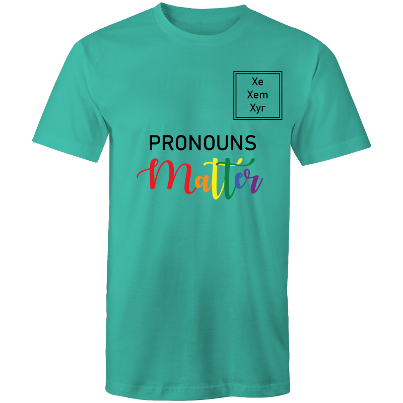 Lgbt T Shirt Pronouns Matter Xe Xem Xyr Unisex