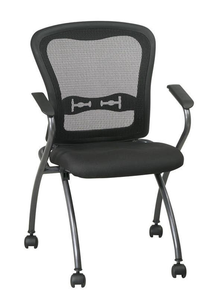 lumbar support folding chair