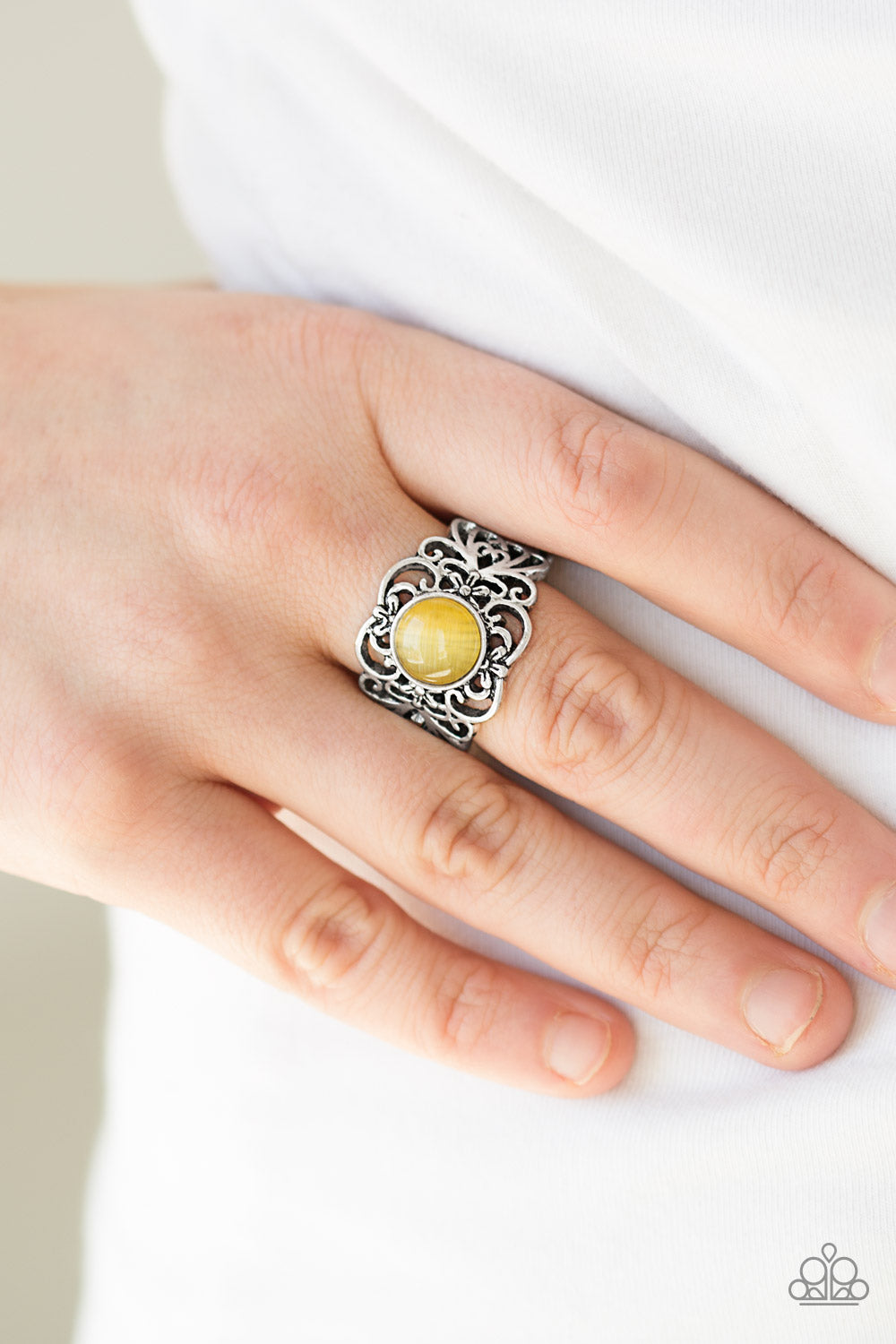 Paparazzi Once Upon A Fairy Tale Yellow Ring