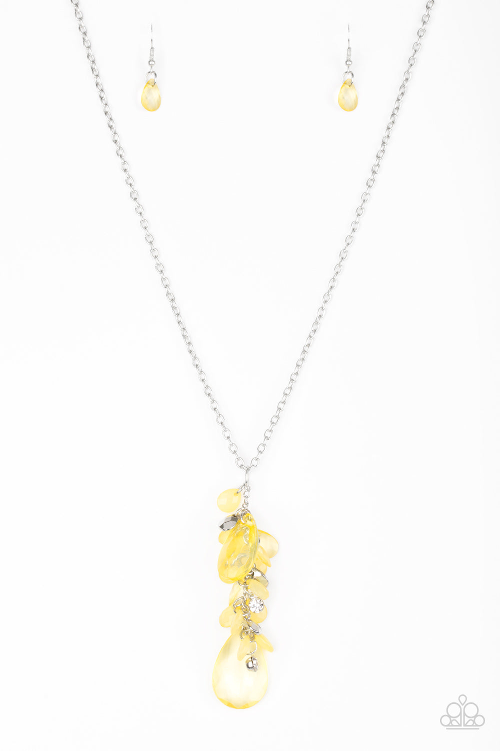 yellow crystal pendant