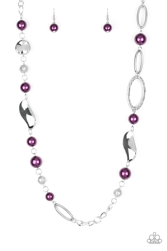 Buy Purple & White Necklaces & Pendants for Women by Karatcart Online |  Ajio.com