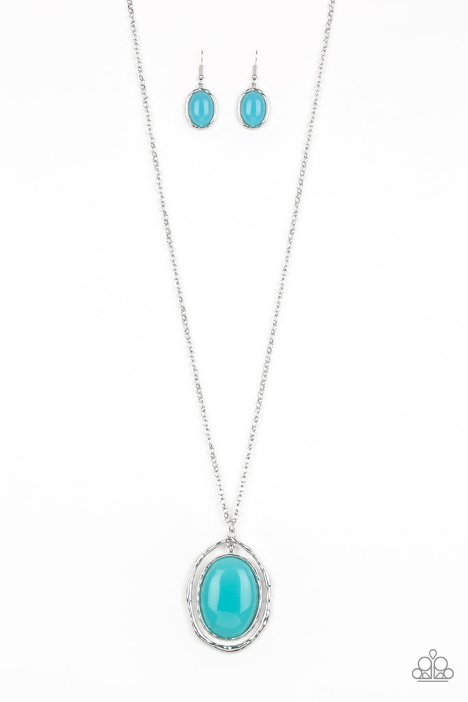 light blue silver paparazzi necklaces