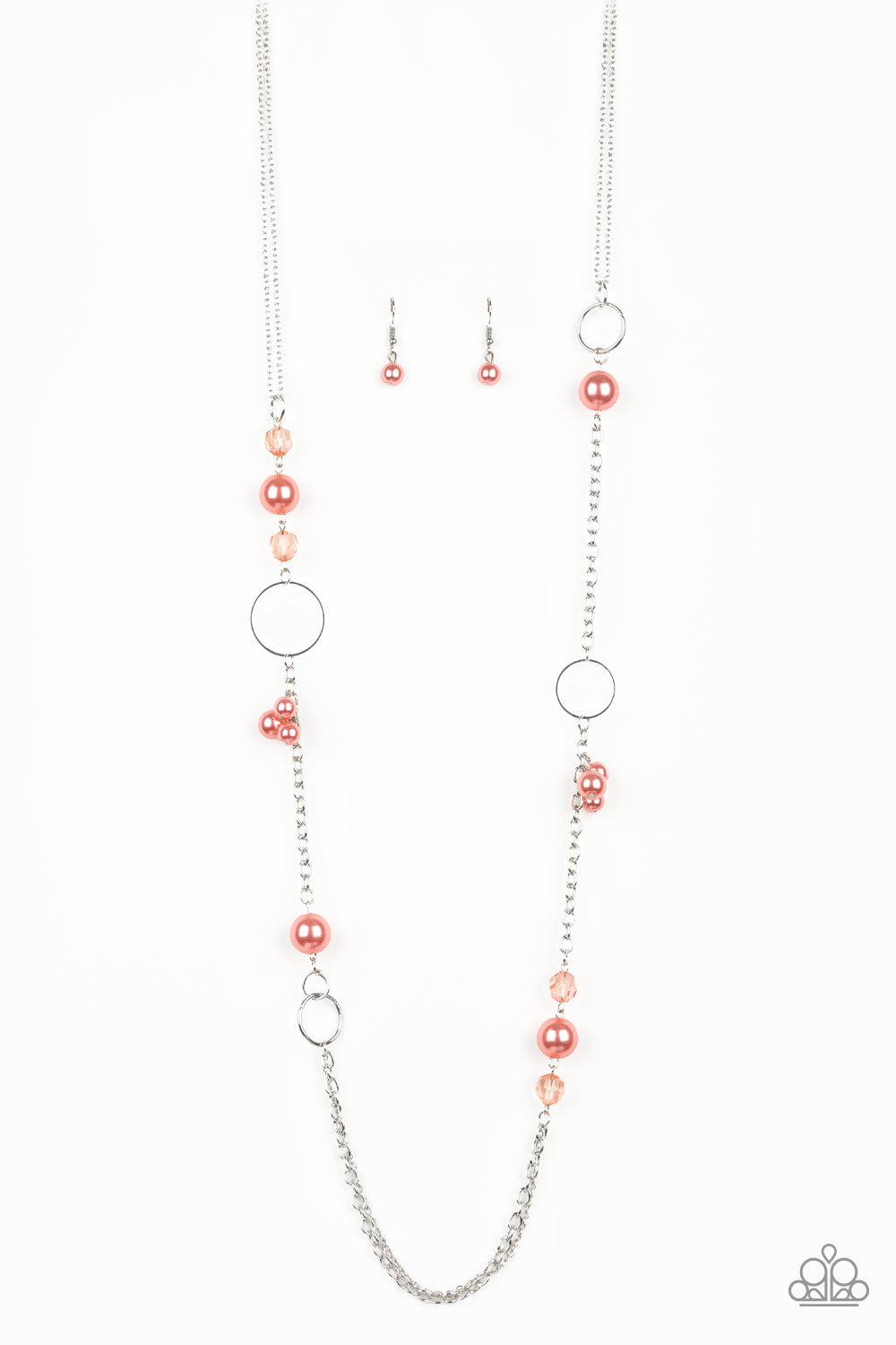 coral orange necklace