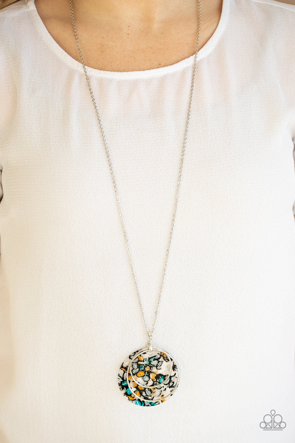 metro mosaic multi necklace paparazzi