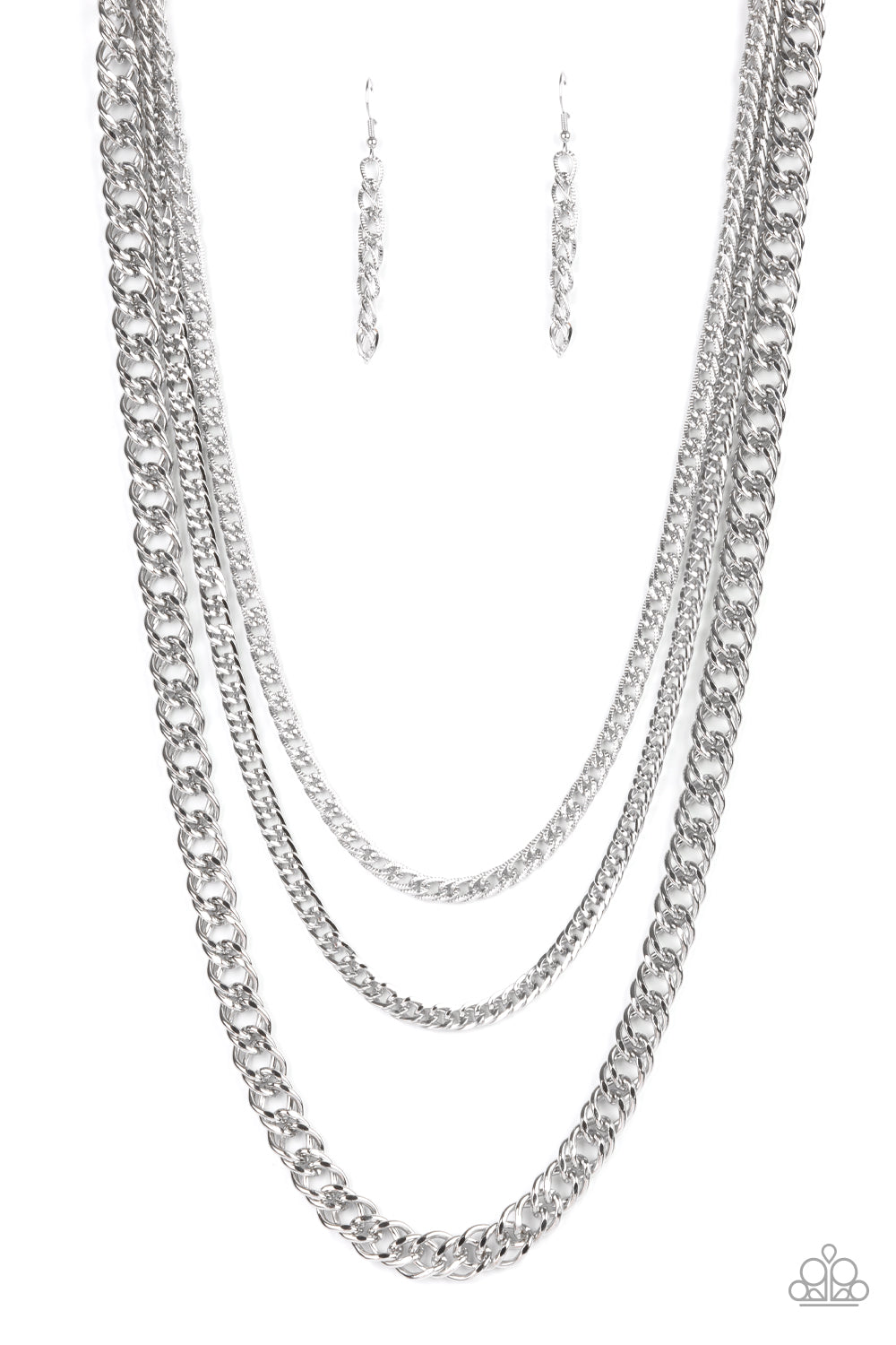 paparazzi silver chain necklace