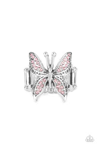 paparazzi butterfly ring brass