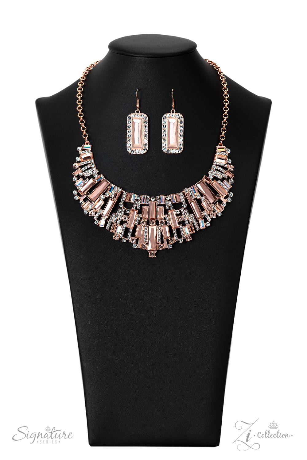 Paparazzi "The Deborah" Copper 2022 Zi Collection Necklace & Earring S