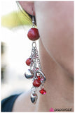 Paparazzi "In the Still Of the Night" Red Earrings Paparazzi Jewelry
