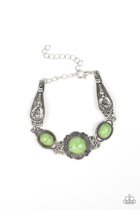 silver bracelet with stones