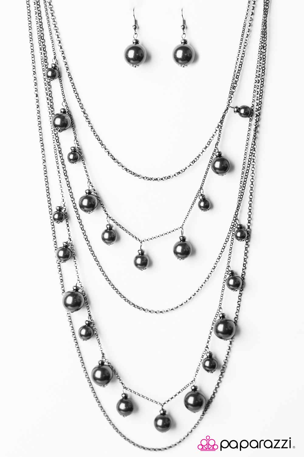 Paparazzi Up Close And Personal Black Necklace