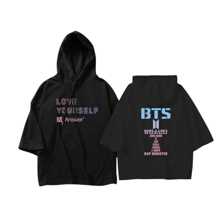 bts black hoodie love yourself