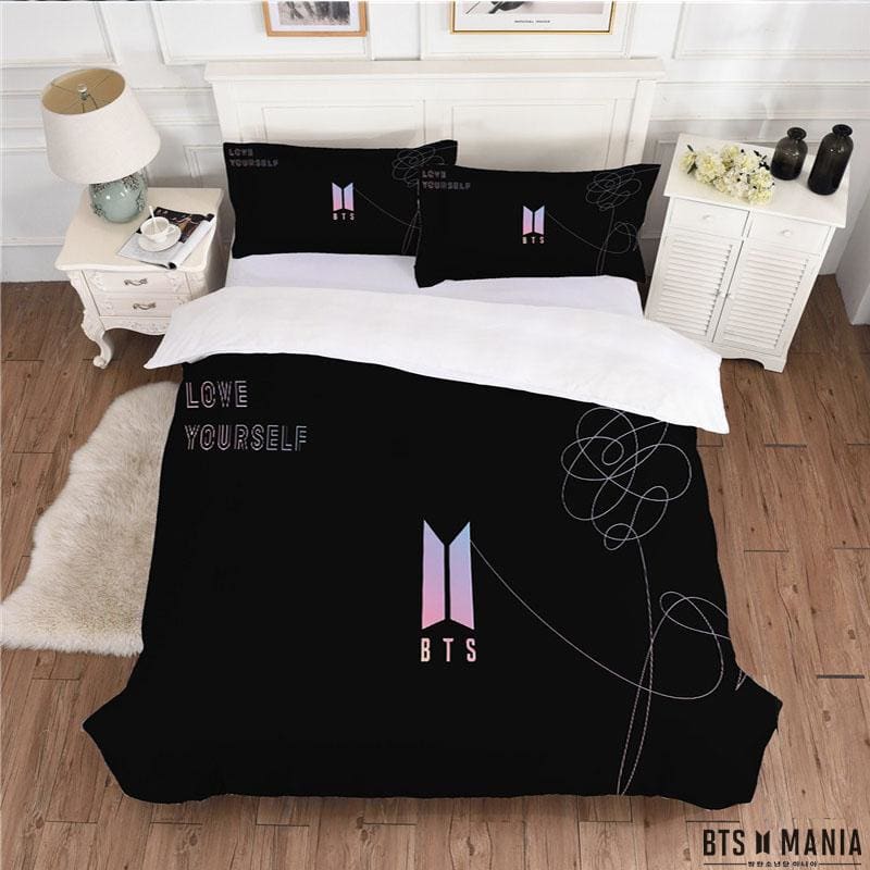 Bts Design Bed Cover 2 Pillowcases Bts High Quality