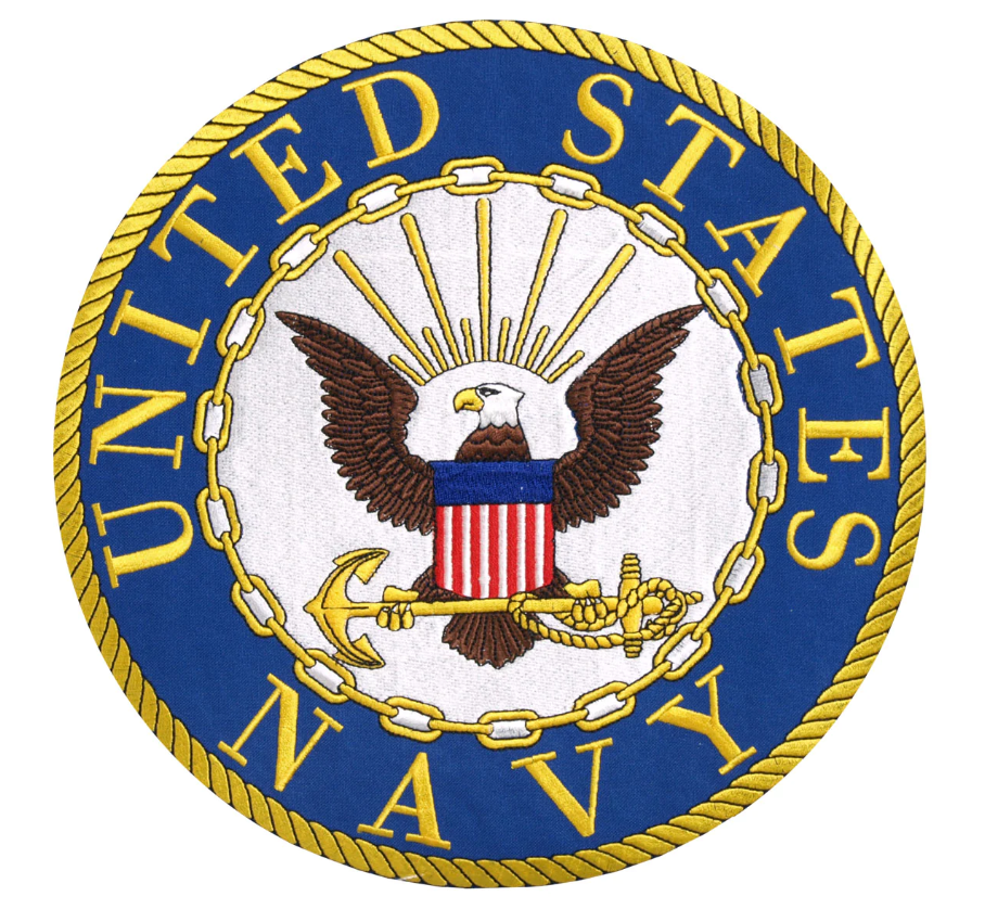 PATCH USN LOGO 10"-PPE1167 : 10W 10H