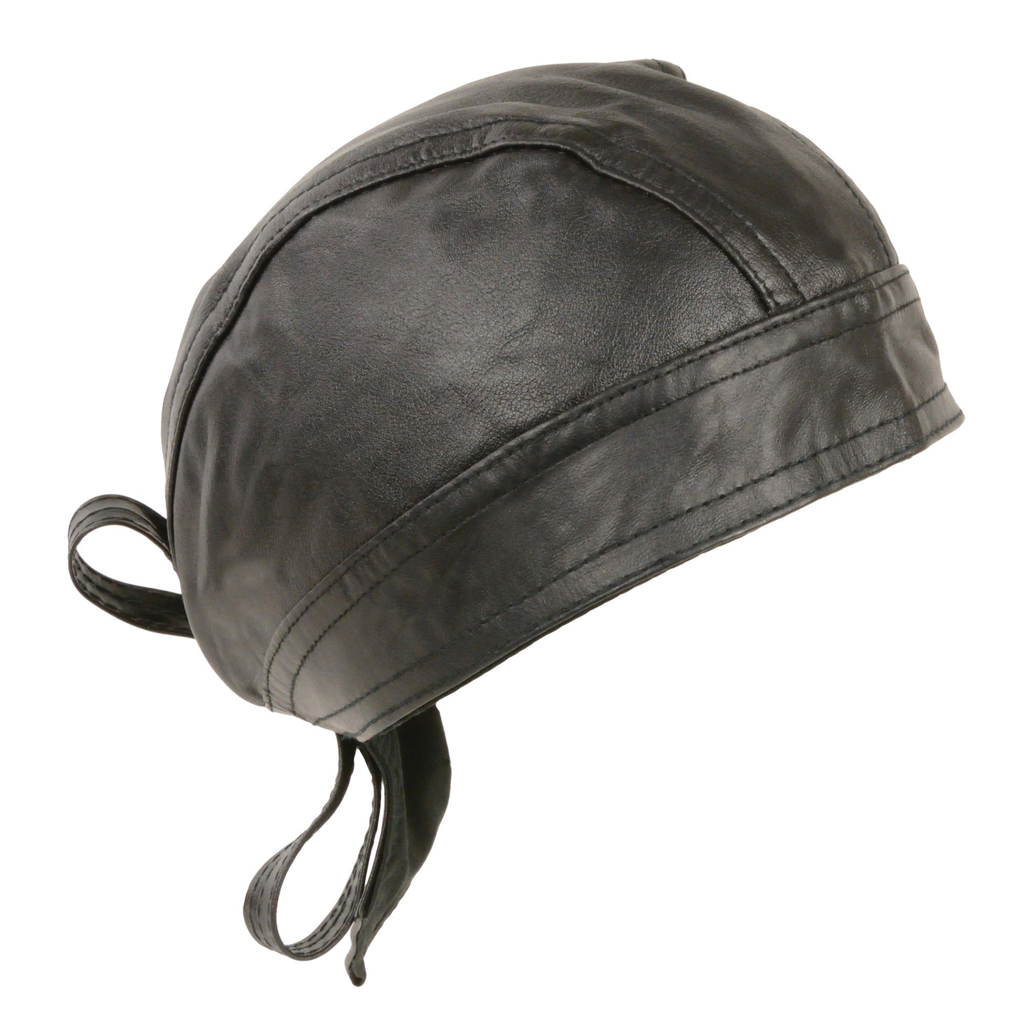 leather skull hat