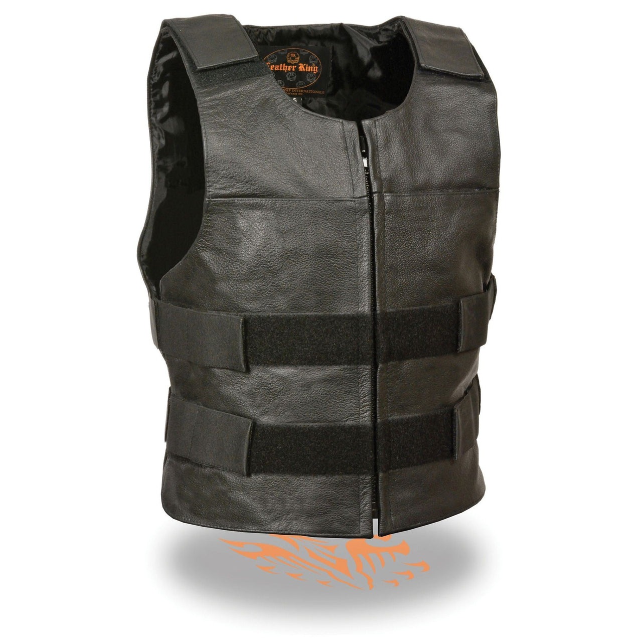 Men's Zipper Front Replica Bullet Proof Vest | HighwayLeather