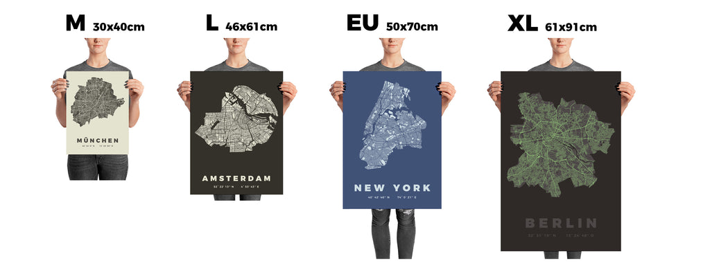 poster sizes overview