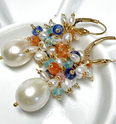 Custom wedding earrings