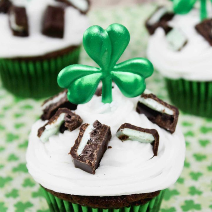 Edible St Patricks Day Decorations, Green Irish Lips, Cupcake Cake