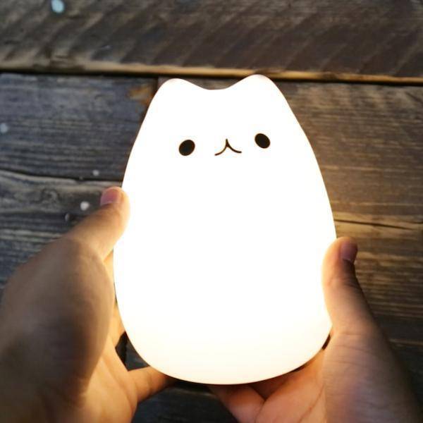 silicone cat night light